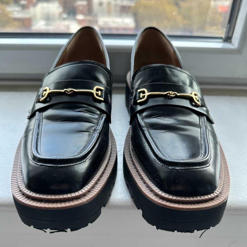 Sam Edelman Black Laurs Platform Lug Sole Loafer